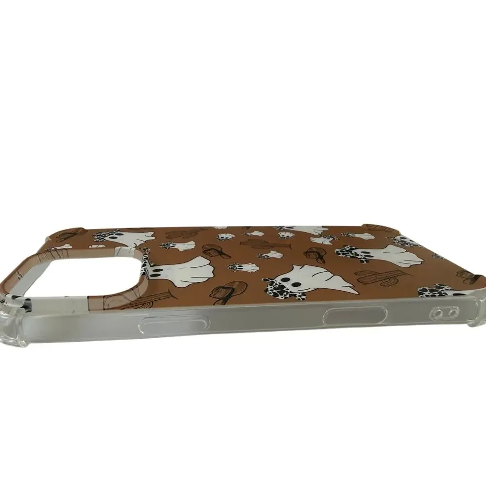 Iphone 16 Pro Max Case Jelly Ultra Slim Cowboy Ghosts Cactus Hats New Halloween